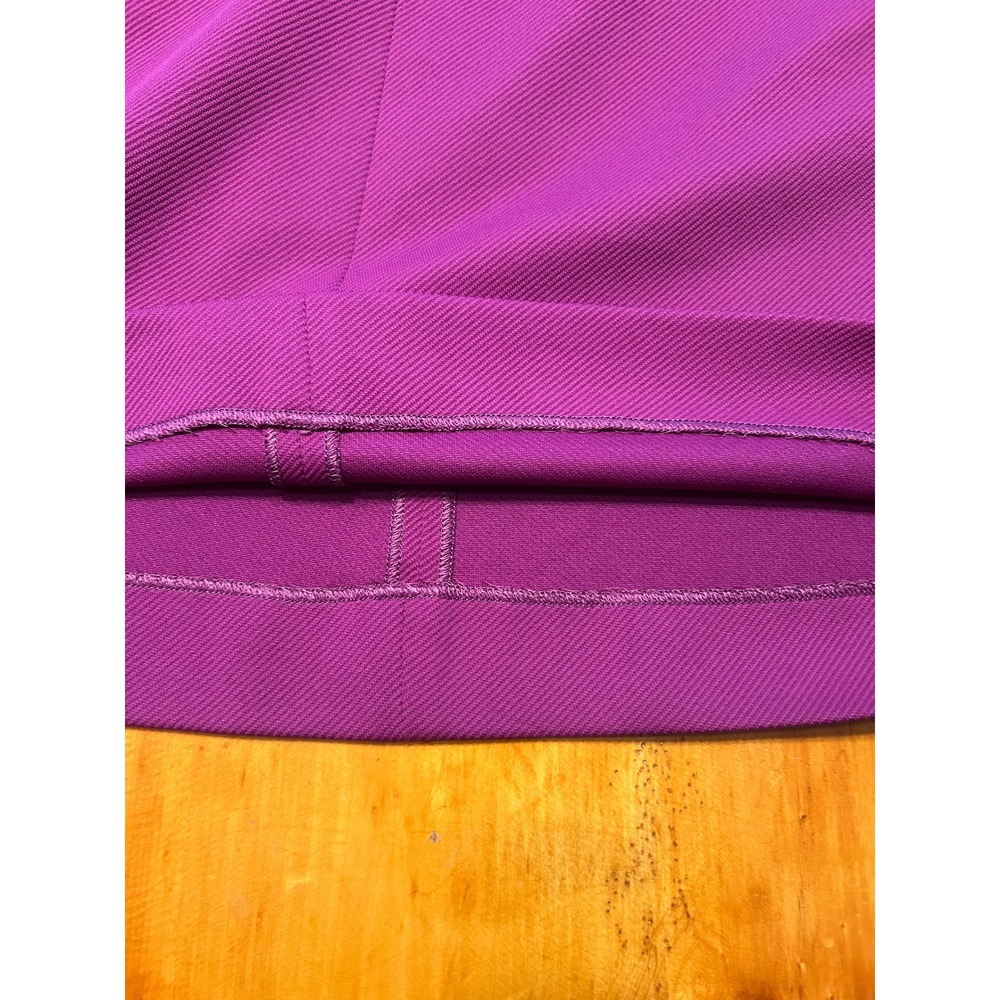 Diane von Furstenberg Magenta Purple Textured Sleeveless Pocket Shift Dress Chic - Picture 13 of 14